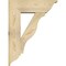 Ekena Millwork Funston Traditional Rough Sawn Bracket w/ Offset Brace, Douglas Fir, 8"W x 24"D x 32"H BKT0806X24X32FST01RDF - alternate 3